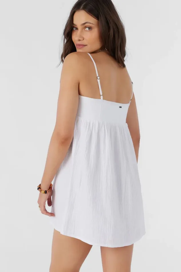 HADIA CRINKLE DOUBLE GAUZE MINI DRESS White Women O039NEILL Collections
