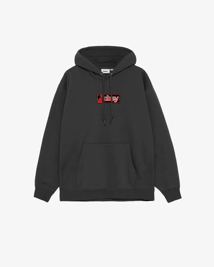 HALF ICON PULLOVER Black Men SWEATSHIRTS OBEY Clothing