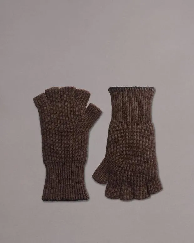 Hats and Gloves Men Rag and Bone Clarkson Mitts Slate Brown