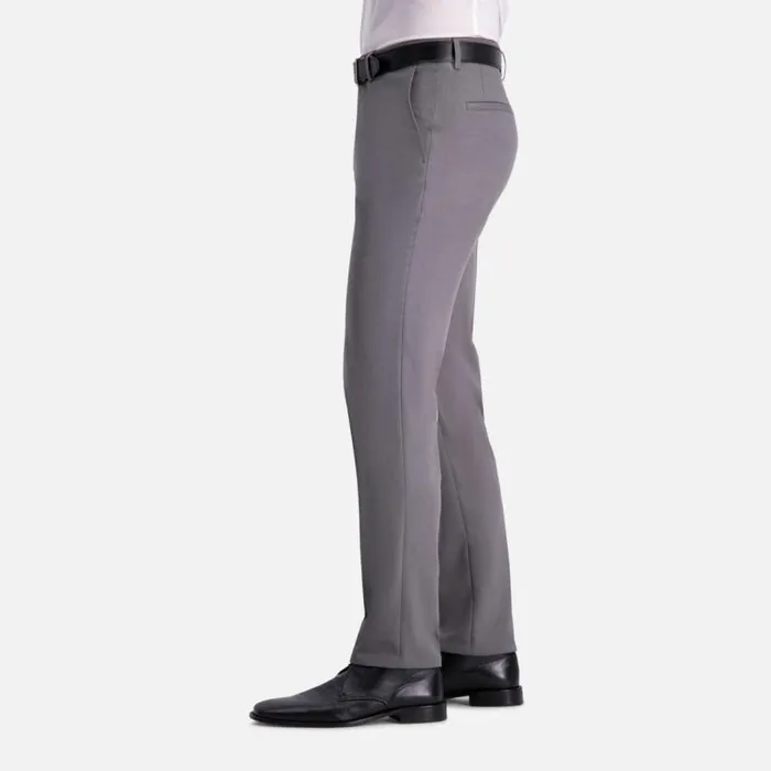Heather Gab Slim Fit Flex Waistband Flat Front Dress Pant Htr Grey Men Kenneth Cole Bottoms