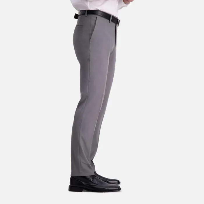 Heather Gab Slim Fit Flex Waistband Flat Front Dress Pant Htr Grey Men Kenneth Cole Bottoms