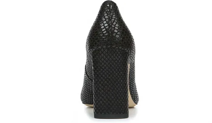 Heels Women Franco Sarto Franco Gianna Pump Black Snake Print Fabric