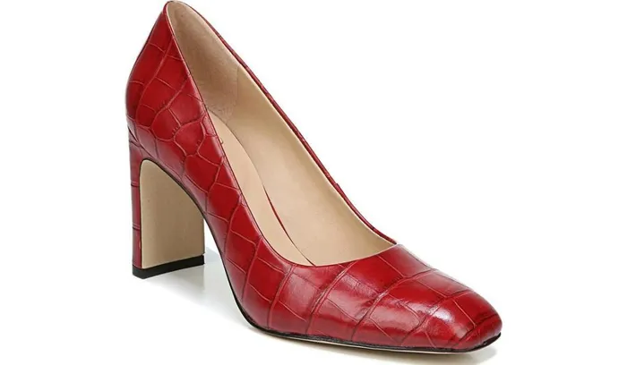 Heels Women Franco Sarto Franco Gianna Pump Dark Red Leather