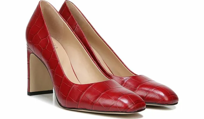 Heels Women Franco Sarto Franco Gianna Pump Dark Red Leather