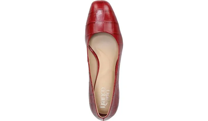 Heels Women Franco Sarto Franco Gianna Pump Dark Red Leather
