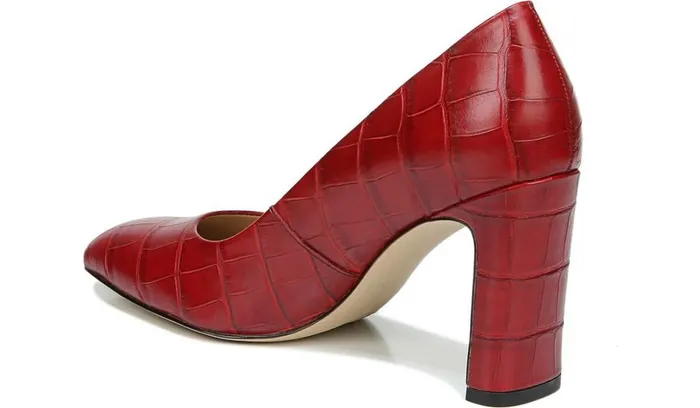 Heels Women Franco Sarto Franco Gianna Pump Dark Red Leather