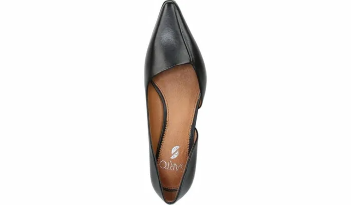 Heels Women Franco Sarto Sarto Monana Block Heel Pump Black Leather