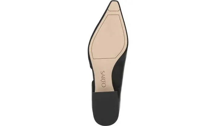 Heels Women Franco Sarto Sarto Monana Block Heel Pump Black Leather
