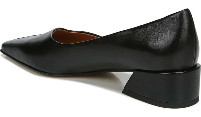 Heels Women Franco Sarto Sarto Monana Block Heel Pump Black Leather