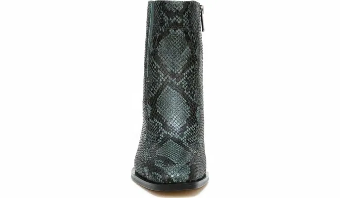 Heels Women Franco Sarto Sarto Romana Block Heel Bootie Teal Leather