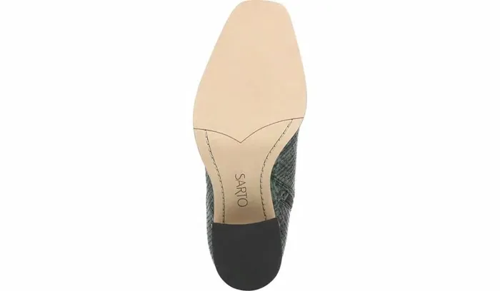 Heels Women Franco Sarto Sarto Romana Block Heel Bootie Teal Leather