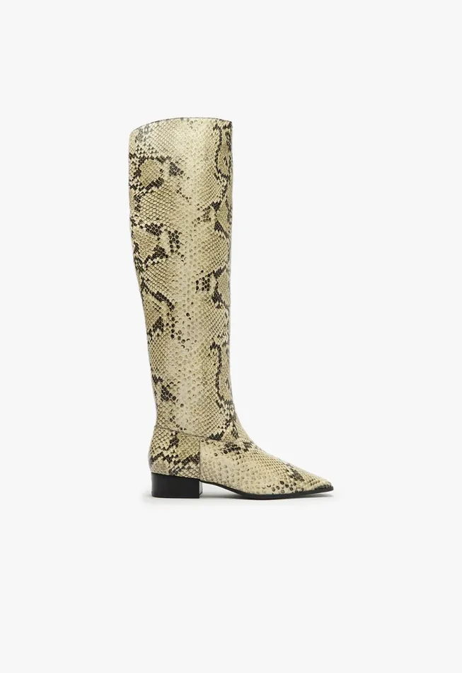 Helena Over The Knee Boot Animal Print Women Schutz Shoes Boots