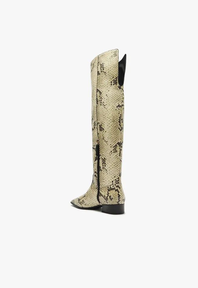 Helena Over The Knee Boot Animal Print Women Schutz Shoes Boots