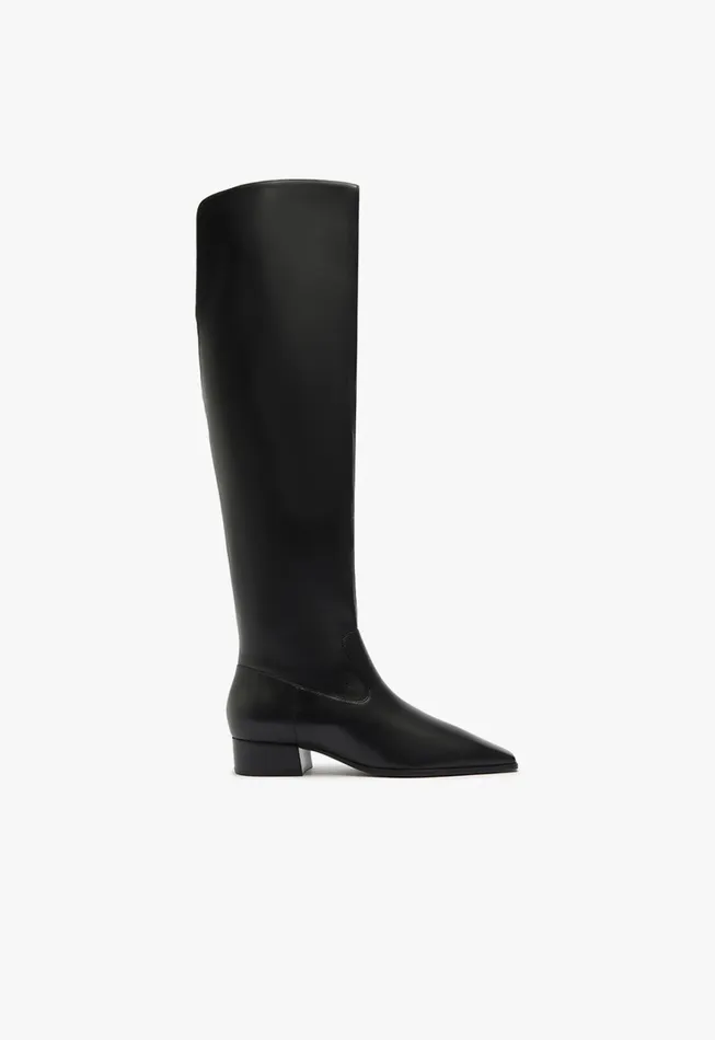 Helena Over The Knee Boot Black Women Schutz Shoes Boots