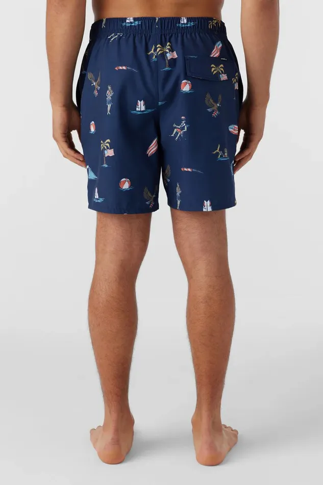 HERMOSA ELASTIC WAIST LINED 17034 SWIM TRUNKS Navy Men O039NEILL Type
