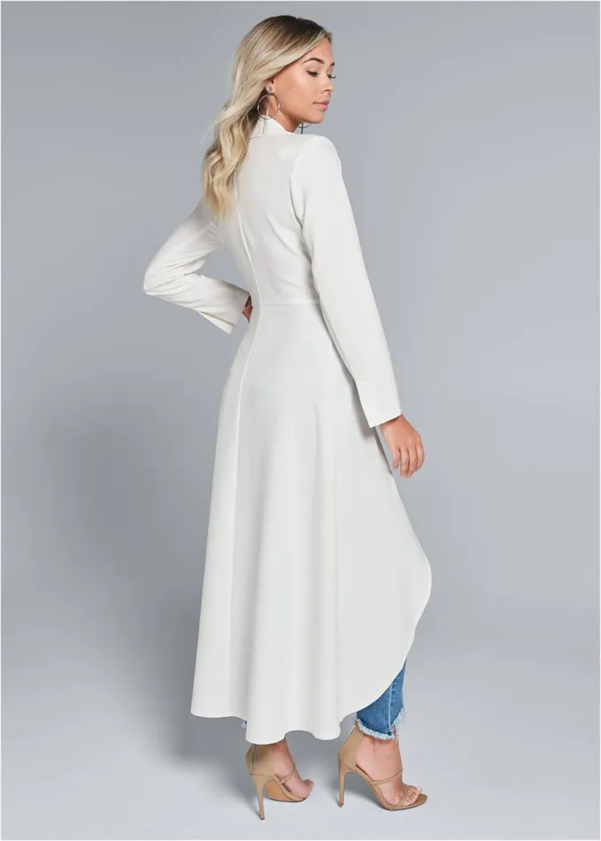 Highlow Double Breasted Blazer Off White Women VENUS Blazers