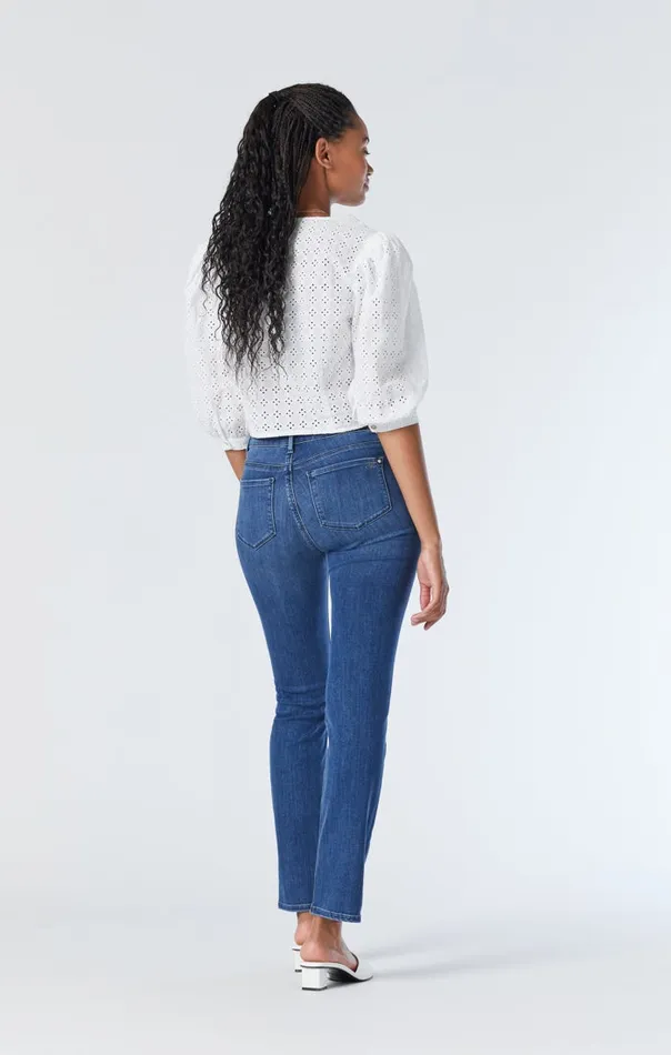 High Rise Kendra Straight Leg Jeans In Mid Supersoft Women Mavi Jeans Denim High Rise Kendra Straight Leg Jeans In Mid Supersoft Women Mavi Jeans Denim