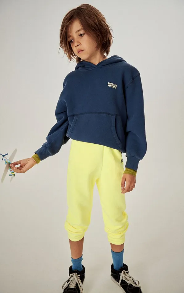 Hoodie Izubird Navy Vintage Kids American Vintage Sweatshirts