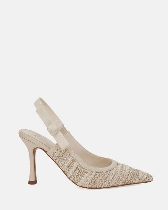 IBBIE NATURAL TWEED Pumps Women Party NOVO Shoes