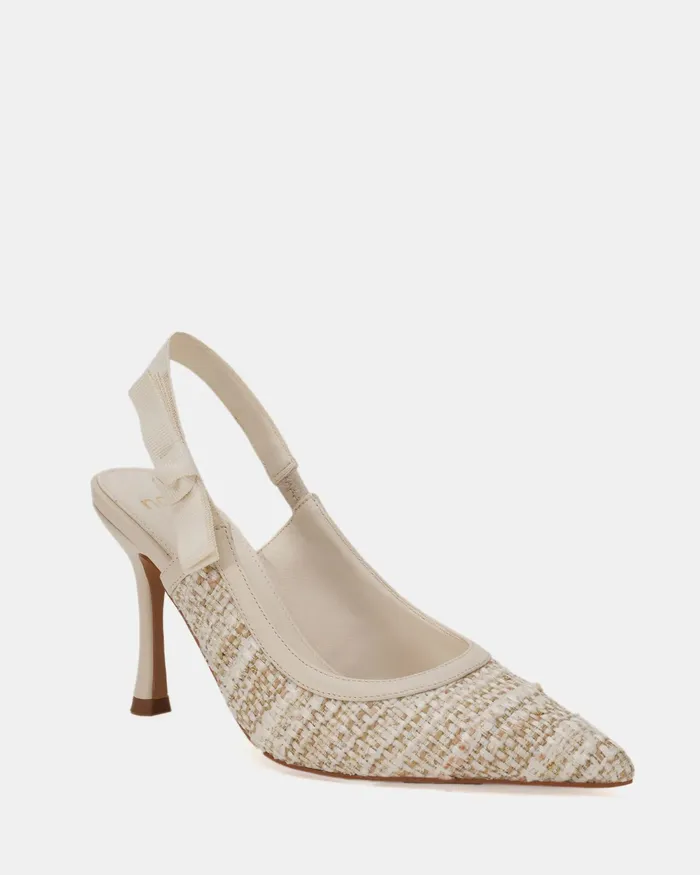 IBBIE NATURAL TWEED Pumps Women Party NOVO Shoes