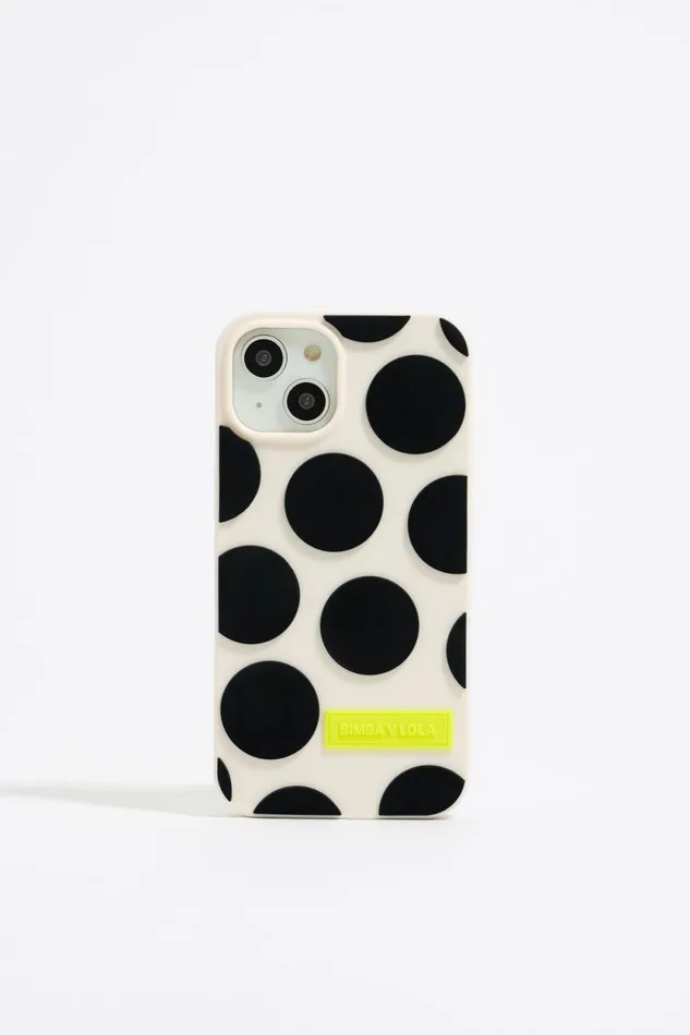 Ivory Dots Silicone IPhone 13 Case Ivory Women Bimba Y Lola Phone Cases