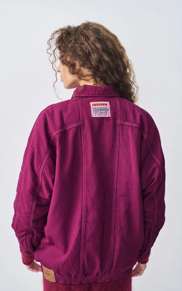 Jacket Nyolow Overdyed Fuchsia Women American Vintage Jackets and Blazers Jacket Nyolow Overdyed Fuchsia Women American Vintage Jackets and Blazers