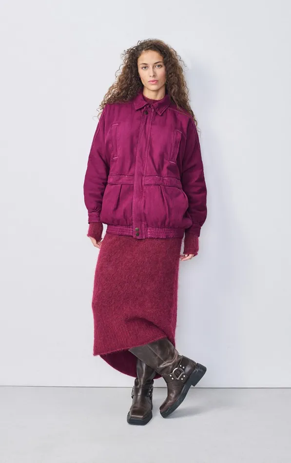 Jacket Nyolow Overdyed Fuchsia Women American Vintage Jackets and Blazers Jacket Nyolow Overdyed Fuchsia Women American Vintage Jackets and Blazers