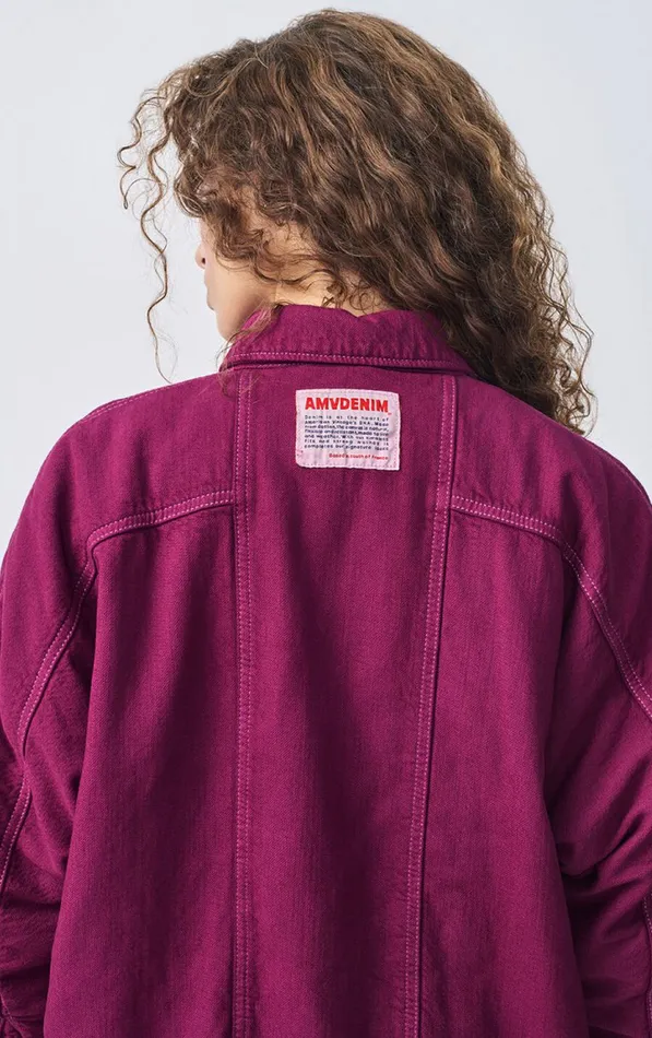 Jacket Nyolow Overdyed Fuchsia Women American Vintage Jackets and Blazers Jacket Nyolow Overdyed Fuchsia Women American Vintage Jackets and Blazers