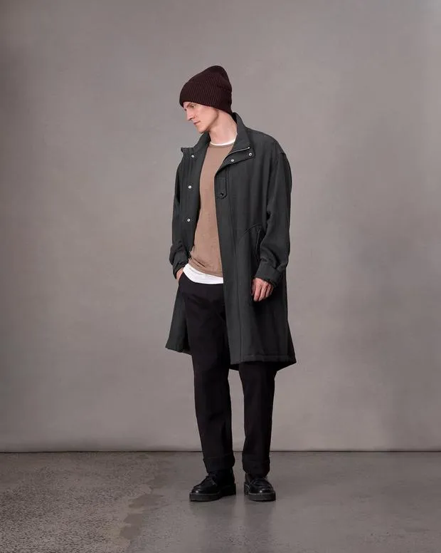 Jackets and Coats Men Rag and Bone Falcon WoolLinen Parka Black