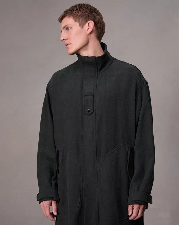 Jackets and Coats Men Rag and Bone Falcon WoolLinen Parka Black