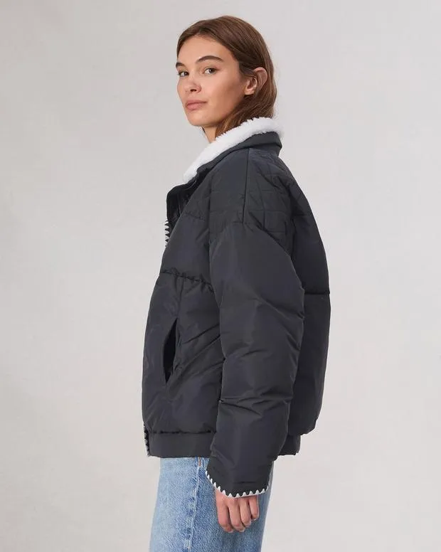 Jackets and Coats Women Rag and Bone Ingrid Puffer Jacket Black