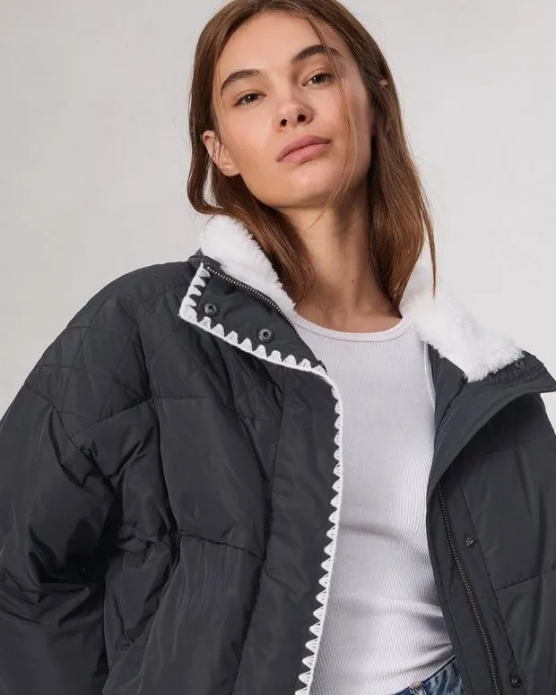 Jackets and Coats Women Rag and Bone Ingrid Puffer Jacket Black