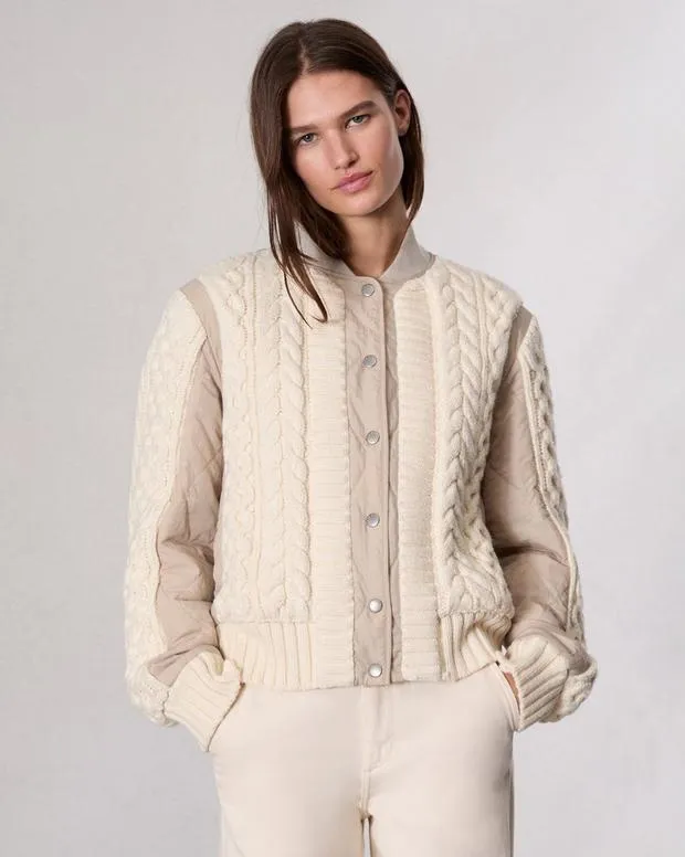 Jackets and Coats Women Rag and Bone Manston Bomber Jacket Natural