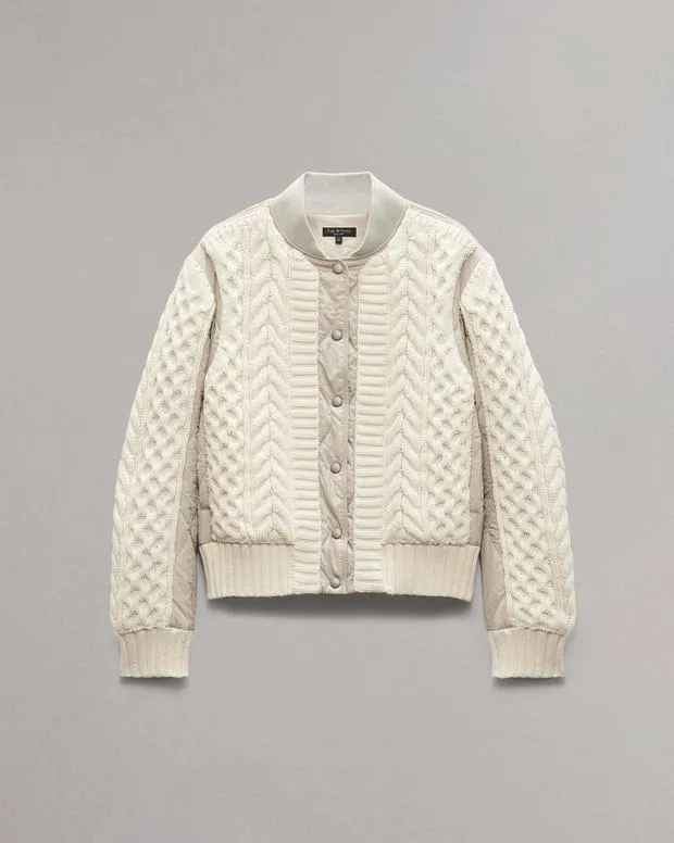 Jackets and Coats Women Rag and Bone Manston Bomber Jacket Natural