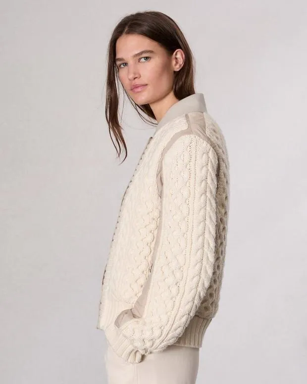 Jackets and Coats Women Rag and Bone Manston Bomber Jacket Natural