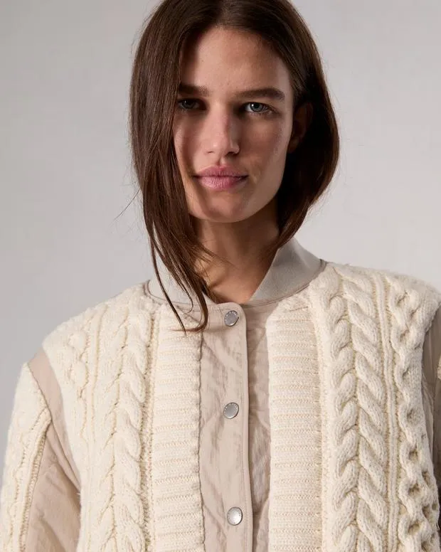 Jackets and Coats Women Rag and Bone Manston Bomber Jacket Natural