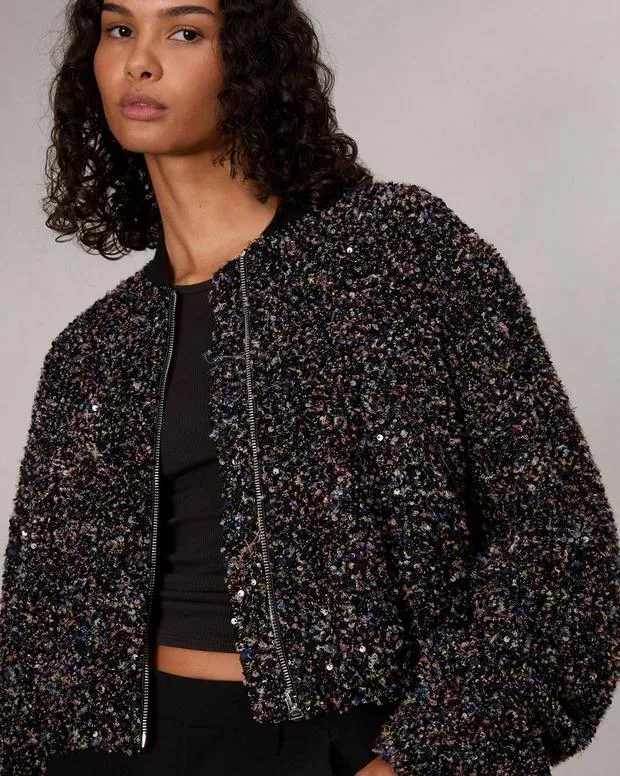 Jackets and Coats Women Rag and Bone Samira Bomber Jacket Multi Color