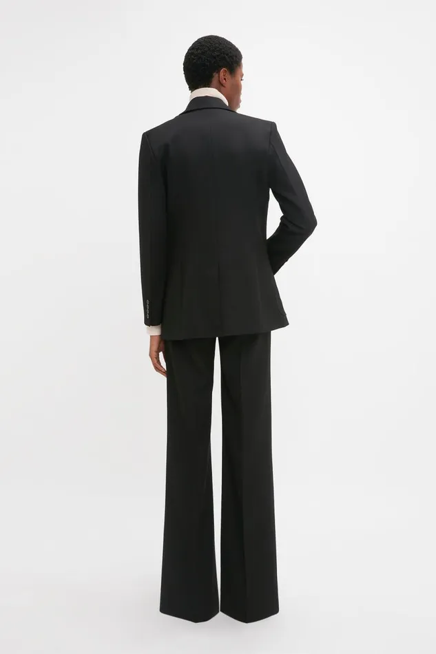 Jackets and Coats Women Victoria Beckham Patch Pocket Jacket In Black Jackets and Coats Women Victoria Beckham Patch Pocket Jacket In Black