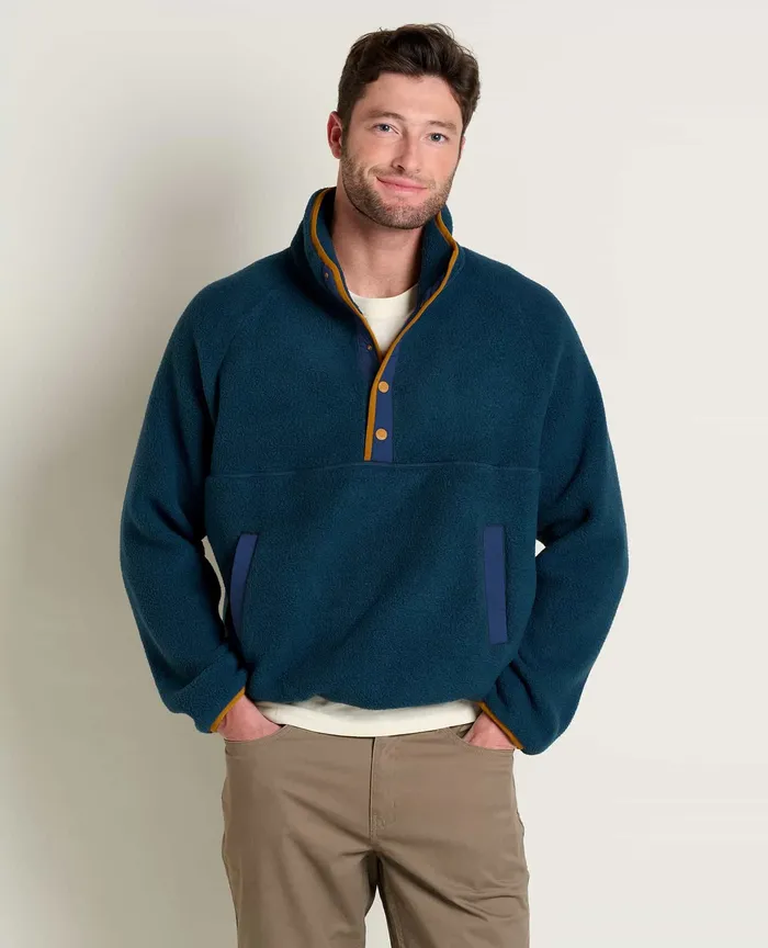 Jackets and Layers Men8217s ToadandCo Men8217s Campo Fleece Pullover Midnight