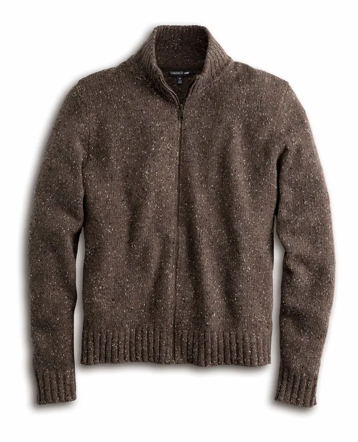 Jackets and Layers Men8217s Wilde Zip Sweater Brown Sugar 8211 ToadandCo Men8217s