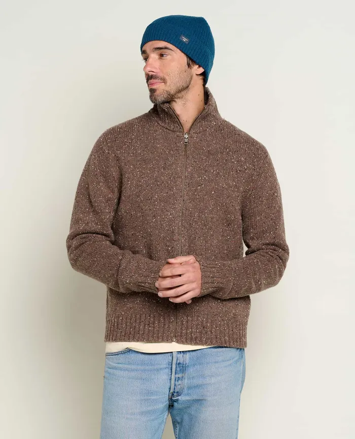 Jackets and Layers Men8217s Wilde Zip Sweater Brown Sugar 8211 ToadandCo Men8217s