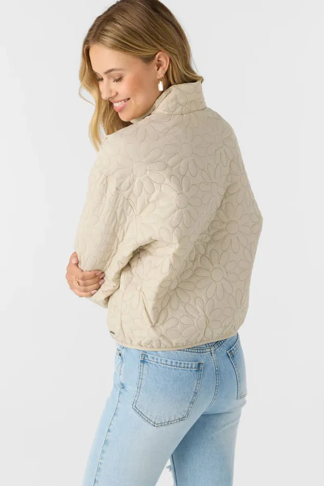 JAXSON LIGHTWEIGHT QUILTED JACKET Cement Women O039NEILL Clothing