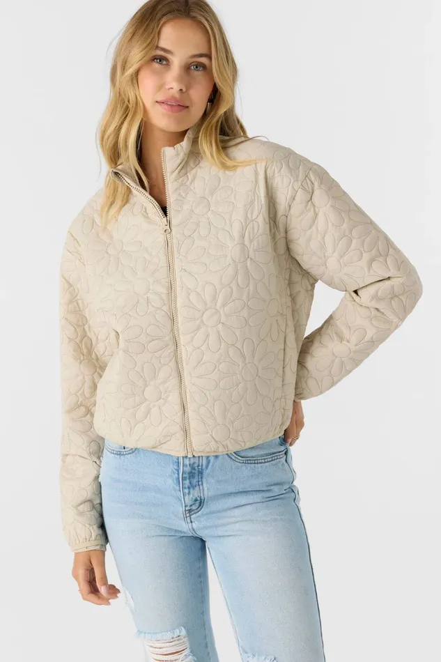 JAXSON LIGHTWEIGHT QUILTED JACKET Cement Women O039NEILL Clothing