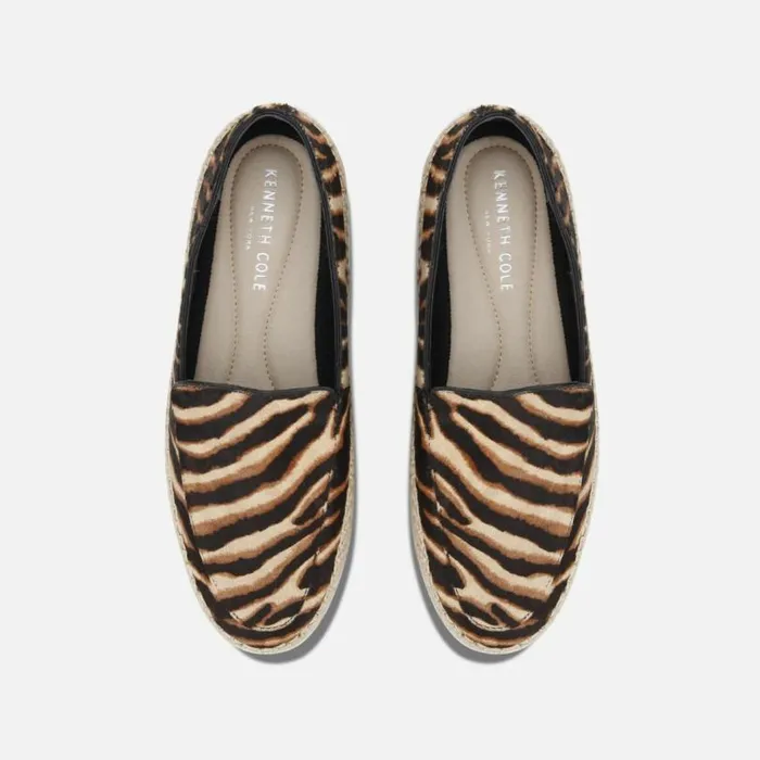 Jaxx Espadrille Loafer Graphic Zebra Women Kenneth Cole Flats
