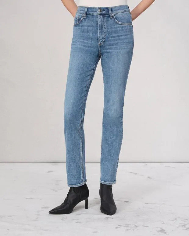 Jeans Women Rag and Bone Flexi Wren Slim Jean Flexi Smooth and Sculpt Denim Mack