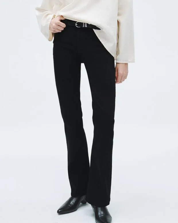Jeans Women Rag and Bone Peyton Bootcut Jean High Stretch Denim Black