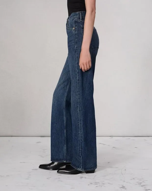 Jeans Women Rag and Bone Shea Relaxed Straight Jean Lightweight Rigid Denim Adeline