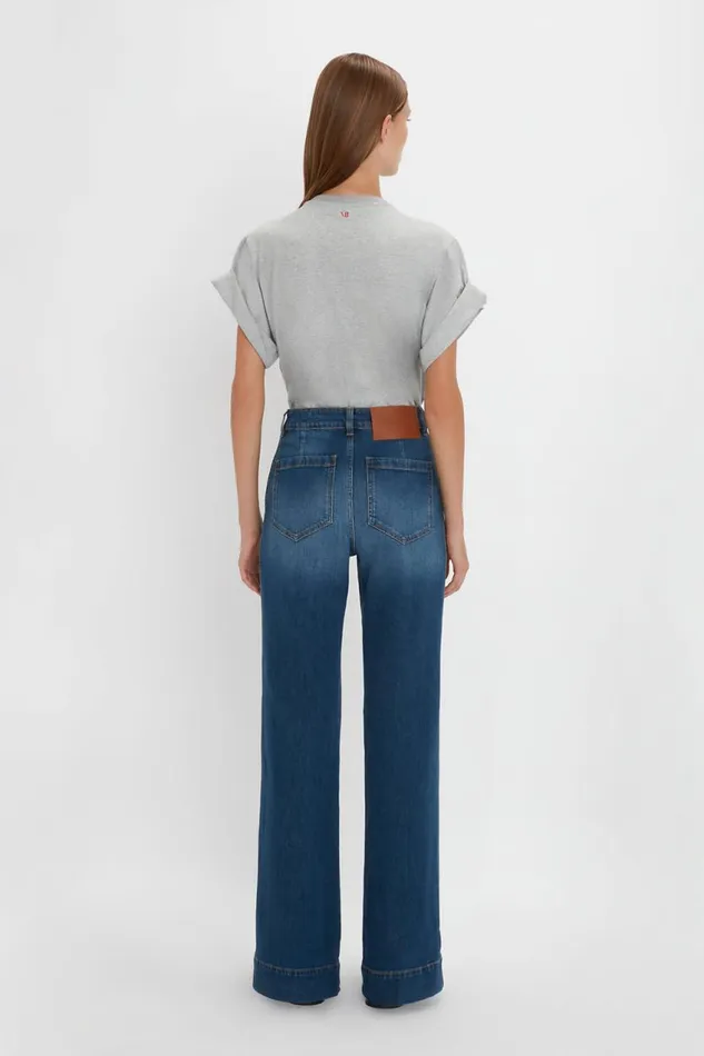 Jeans Women Victoria Beckham Alina Jean In Dark Vintage Wash