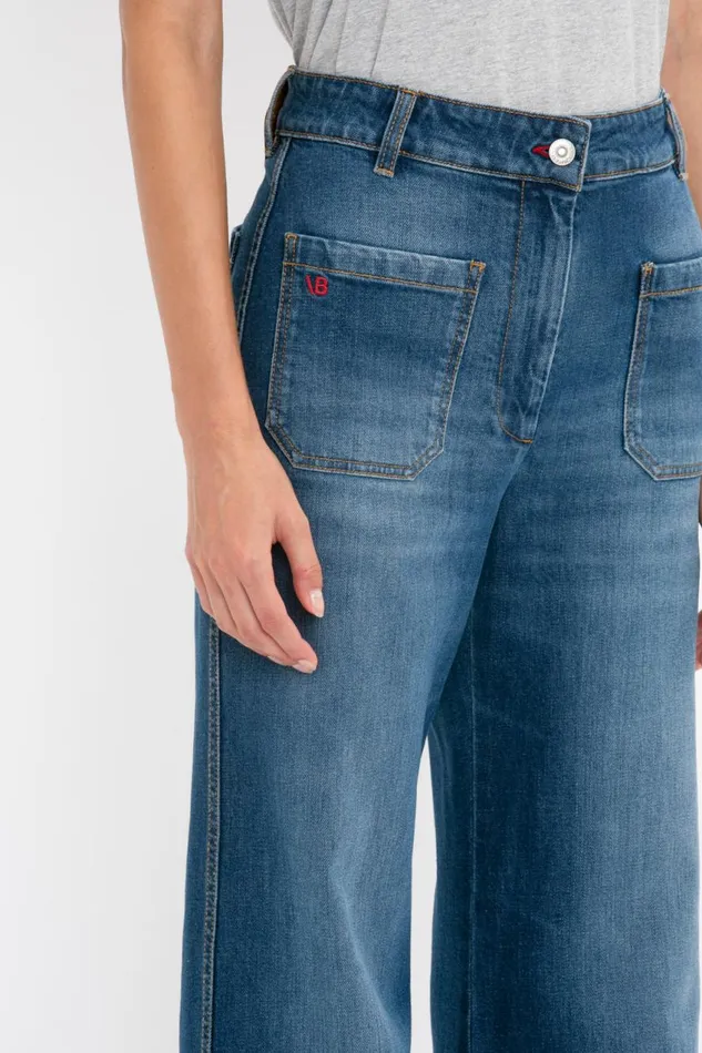 Jeans Women Victoria Beckham Alina Jean In Dark Vintage Wash