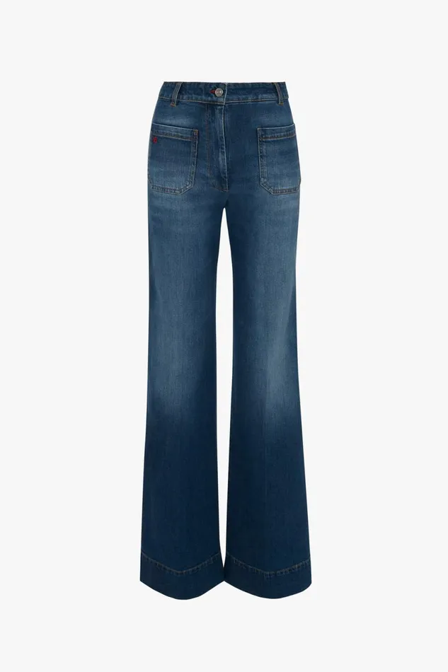 Jeans Women Victoria Beckham Alina Jean In Dark Vintage Wash